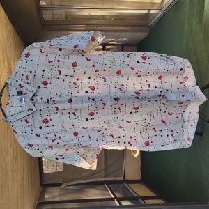 Mens' Disney Pixar The Incredibles 2: Mid-Century Woven short sleeve shirt